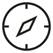 A black and white compass
Description automatically generated with medium confidence